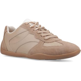 Hush Puppies Jovie Leren Dames Lichtbruine Sneakers