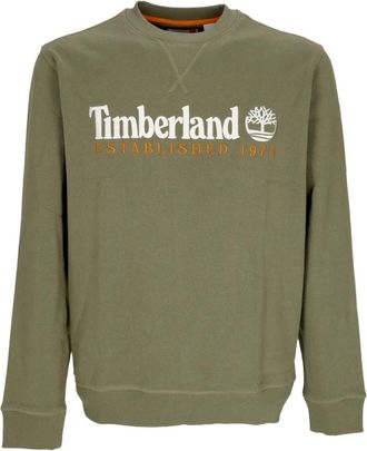 Timberland Geborduurde Crew Neck Sweatshirt Earth - Heren - Sweatshirts - Groen - XL - Katoen - Hoodies & sweatvesten