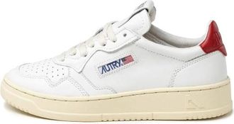 Autry (WMNS) Autry Medalist Leather Low White Red AULW-LL21