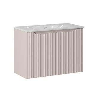 Petits Meubles Mueble lavabo individual encastrado paneles de melamina y mdf