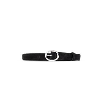 LI&Eacute; STUDIO Wyatt Wide Belt - Dames - Accessoires - Zwart - Maat: 95 CM Leer