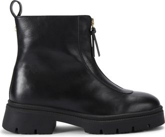 Carvela Womens Leather Malfa Zip Ankle Boots - Black - Size UK 6