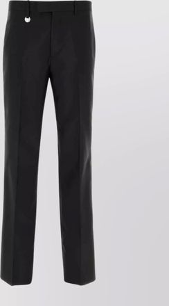 Burberry wool silk wide-leg trousers