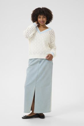 Cream Pullover Loose fit white