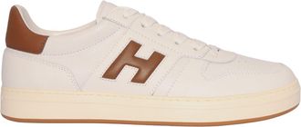 Hogan H668 Contrast Leather Logo Sneakers
