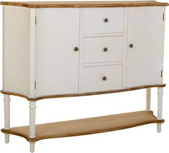 Wanderlust Deco Aparador De Madera Blanco 150x37x114,5h Cm