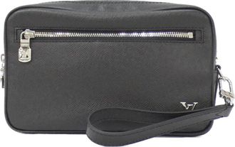 Louis Vuitton Black Leather Pochette (Pre-Owned)