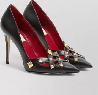 Valentino Garavani leather studded pumps