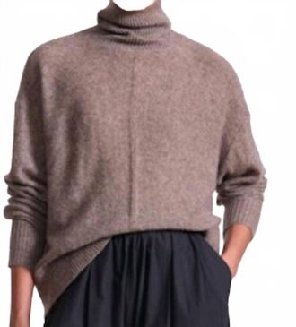 Apiece Apart Softest Tissue Weight Turtleneck Sweater In Hazelnut
