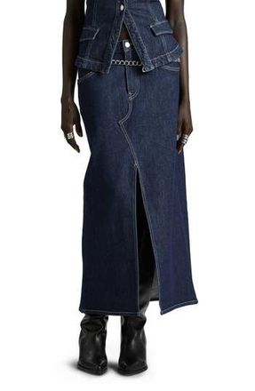 & Other Stories Denim Midi Skirt in Blue at Nordstrom Rack, Size 10