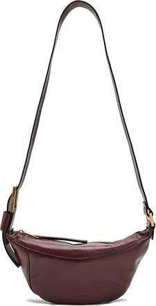 AllSaints Luna Crossbody Cross Body Handbags Dark Red, Leather