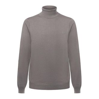 Sun 68 Wool and Cotton Turtleneck Jumper - male - Sun68 - Turtlenecks - Gray - 2XL - Knitwear