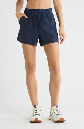 Beyond Yoga Stretch Easy Shorts in Nocturnal Navy at Nordstrom, Size X-Large