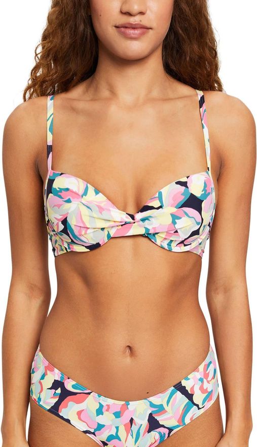 ESPRIT Damen Bikini Brela Beach, Dark Red, Bügel-Top Aus Recycelter Mikrofaser, Schnelltrocknend