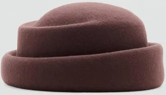 Mango Cappello 100% lana cioccolato - Donna - Taglia unica - MANGO