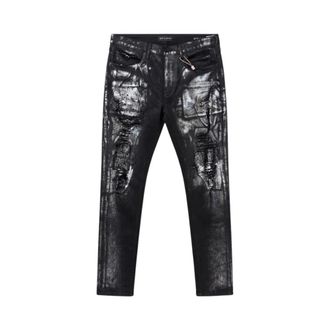 Purple P001 Silver Screen Foil Jeans - Heren - Jeans - Zwart - Maat: W32 Denim