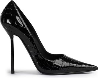 Le Silla 120mm Bella pumps - women - Lycra/Nappa Leather/Leather - 39.5 - Black