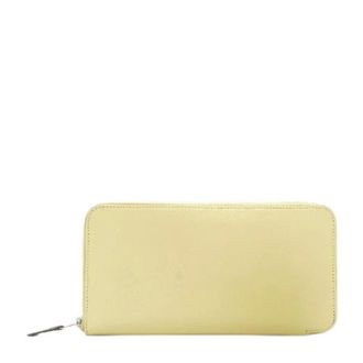 Herm&egrave;s Pre-owned Wallets, female, Yellow, Size: ONE SIZE Pre-owned Equat Silk-in Long Wallet