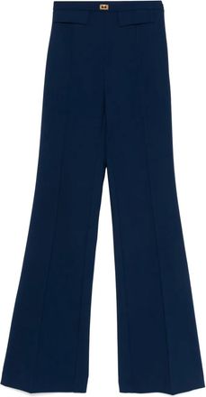 Elisabetta Franchi Pantaloni in crêpe - Blu