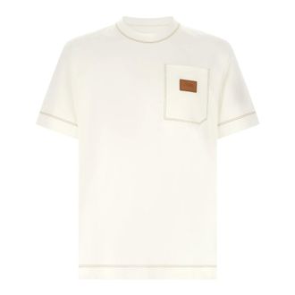 Fendi Heren, Tops, Wit, Maat: XL Katoen
