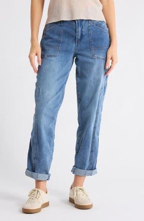 Democracy Taper Straight Leg Jeans in Mid Blue Artisanal at Nordstrom Rack, Size 4