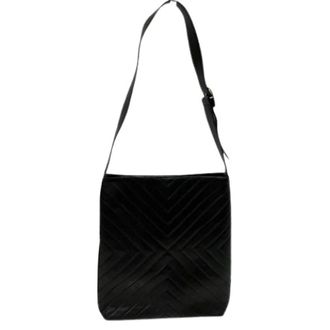 Ferragamo Pre-owned Cross Body Bags, female, Black, Size: ONE SIZE Pre-owned Leather Shoulder Bag