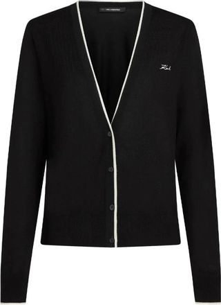 Karl Lagerfeld Donna, Maglie, Nero, M, new