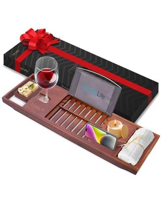 SereneLife Serenelife Bamboo Bathtub Caddy