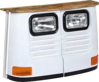vidaXL Credenza Camion in Legno Massello di Mango Bianco - Vidaxl