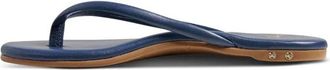 beek Womens Sunbeam Leather Flip Flop Sandals In Navy