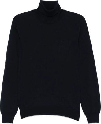 Tagliatore Turtle Neck Sweater - Heren - Coltruien - Blauw - 3XL - Wol - Truien & Vesten