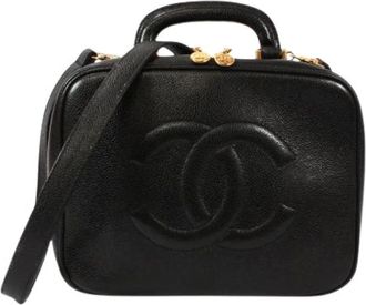 Chanel Pre-owned Handbags, female, Black, Size: ONE SIZE Pre-owned Vanity Bag