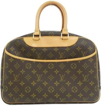 Louis Vuitton Pre-owned Handbags, female, Brown, Size: ONE SIZE Pre-owned Monogram Bowling Vanity Bag