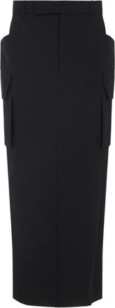 Rick Owens Firbanks Cotton Skirt