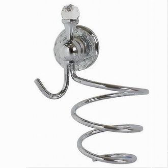 Trade Shop Trade Shop - Porta Phon Asciugacapelli Supporto Montaggio A Parete Arredo Bagno Crystal 52833