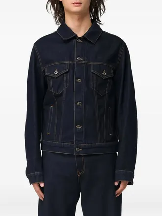 Msgm buttoned denim jacket - men - Cotton - 46 - Blue