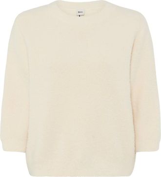 Brax Brax - Style Noemi Ronde hals Trui - Dames - Truien - Beige - Maat: M Katoen