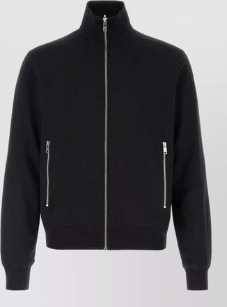Prada wool reversible cardigan high collar zip