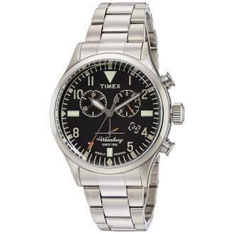 Timex Mens Waterbury Black Dial Watch
