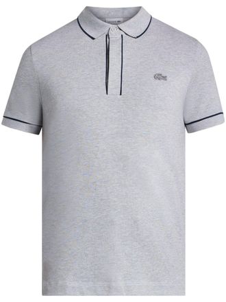 Lacoste Polo con applicazione logo - Grigio