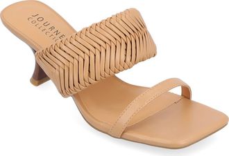 Journee Collection Monyka Sandal in Tan at Nordstrom Rack, Size 6.5