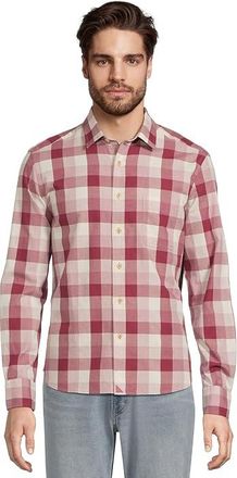 UNTUCKit Long Sleeve Greenwald Flannel Shirt Mens Clothing Pink : 2XL Regular Fit, Cotton