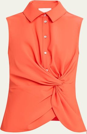 Cinq à Sept Dani Button-Front Twist Top