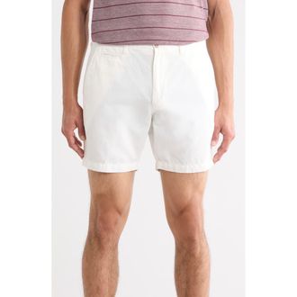 Johnnie-O Melrose Cotton & Linen Shorts in White at Nordstrom Rack, Size 36