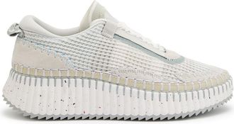 Chloé Nama Panelled Knitted Sneakers - Grey - 39 (IT39 / UK6)