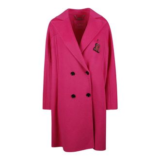John Richmond Kairen Lange Jas - Dames - Mantels - Roze - Maat: XS