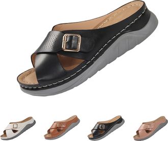 Generic Brown Flip Flops Womens Ladies Multi Coloured Sandals Womens Sandals Slides Womens Summer Shoes Flip Flops Platform Women Woman Canvas Shoes Black 4