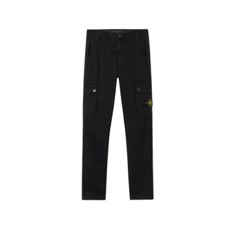 Stone Island Cargo Broek - Heren - Slim Fit Broeken - Zwart - W31 - Katoen - Broeken