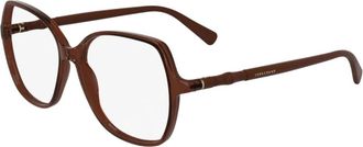 Longchamp Ovale Zonnebril - unisex - Brillen - Bruin - 55 MM - Accessoires