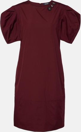 Max Mara Puff-sleeve cotton poplin minidress